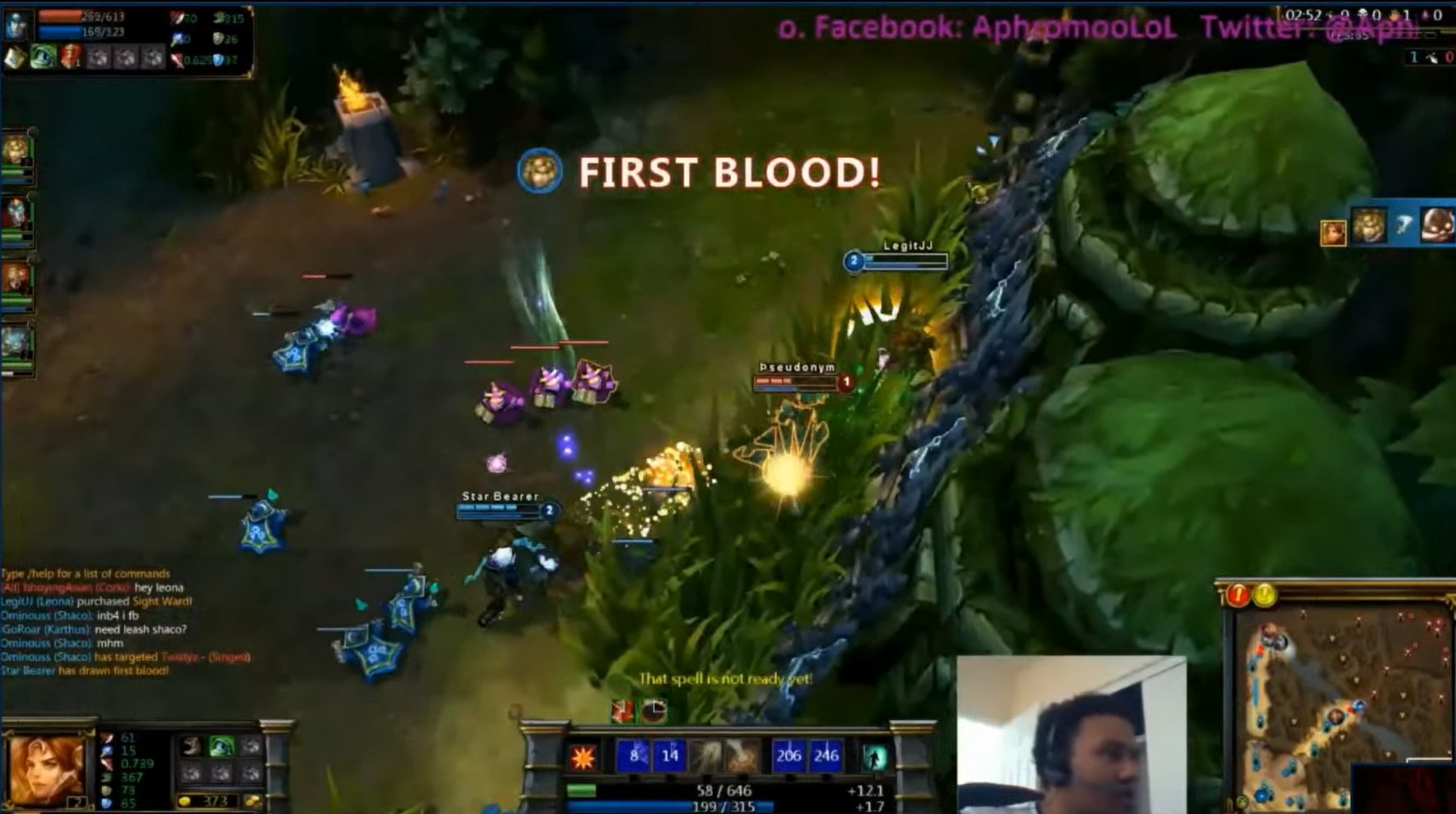 First blood League of Legends Classic broadcast image