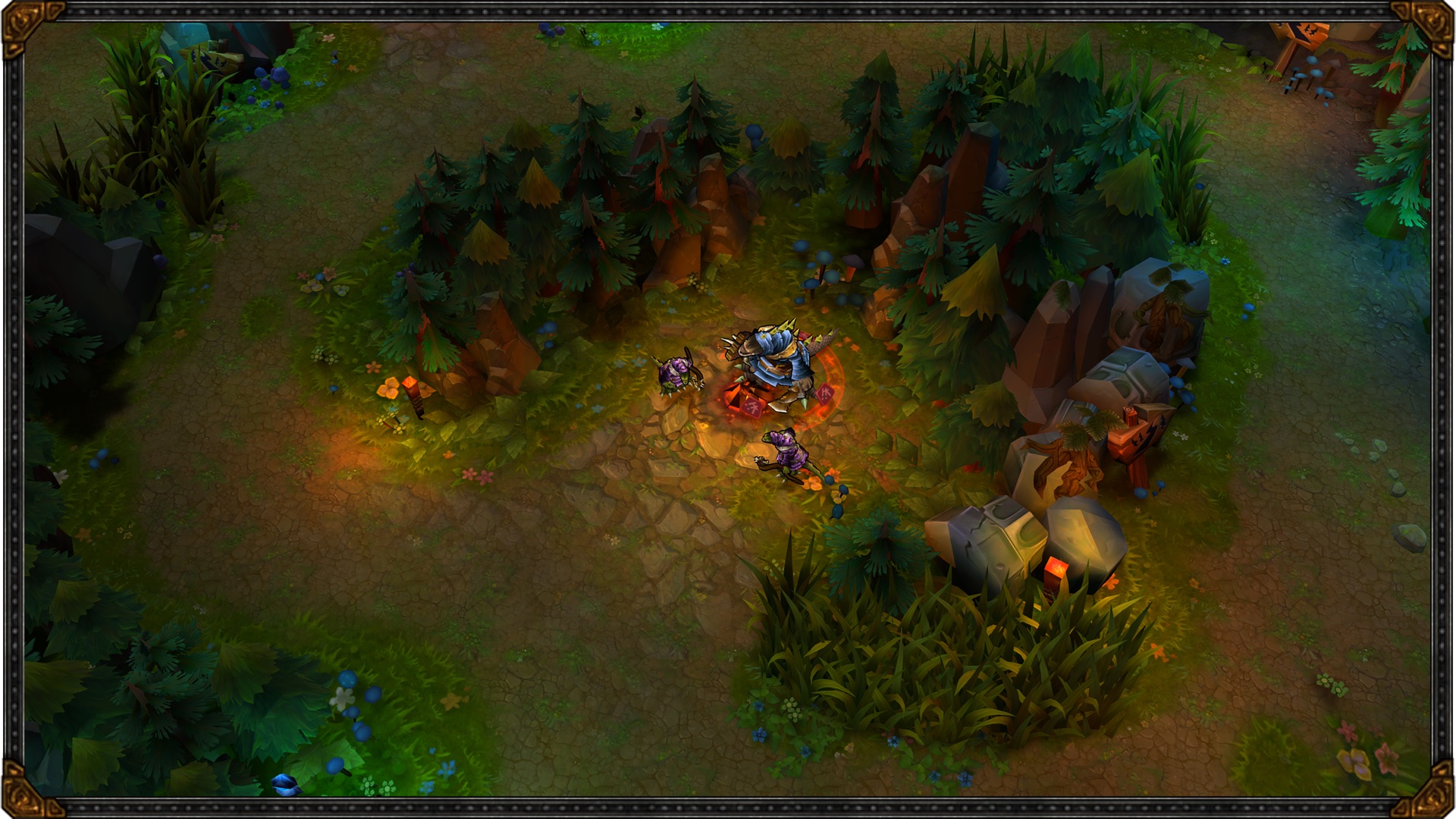 Official LoL Classic Red Buff jungle preview on the restored old Summoner's Rift