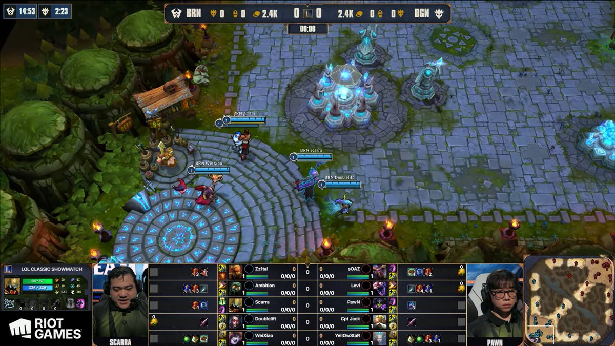 Back on the old Rift League of Legends Classic broadcast image